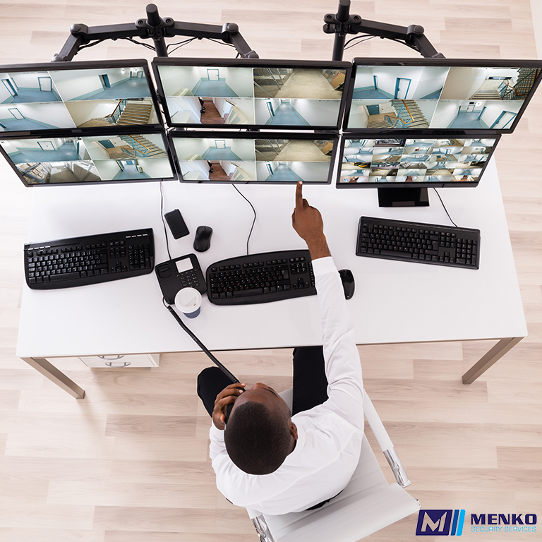 Menko security guard managing