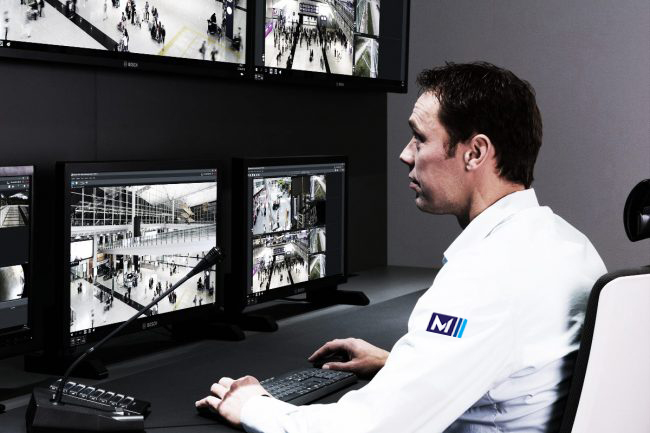 Menko security guard on watch